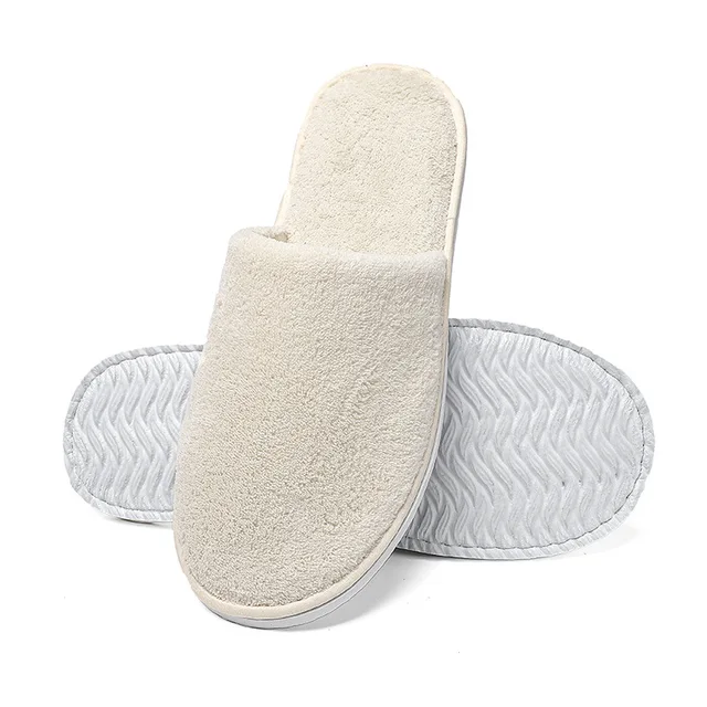 Wholesale disposable slippers hotel special non-slip coral velvet customized slippers