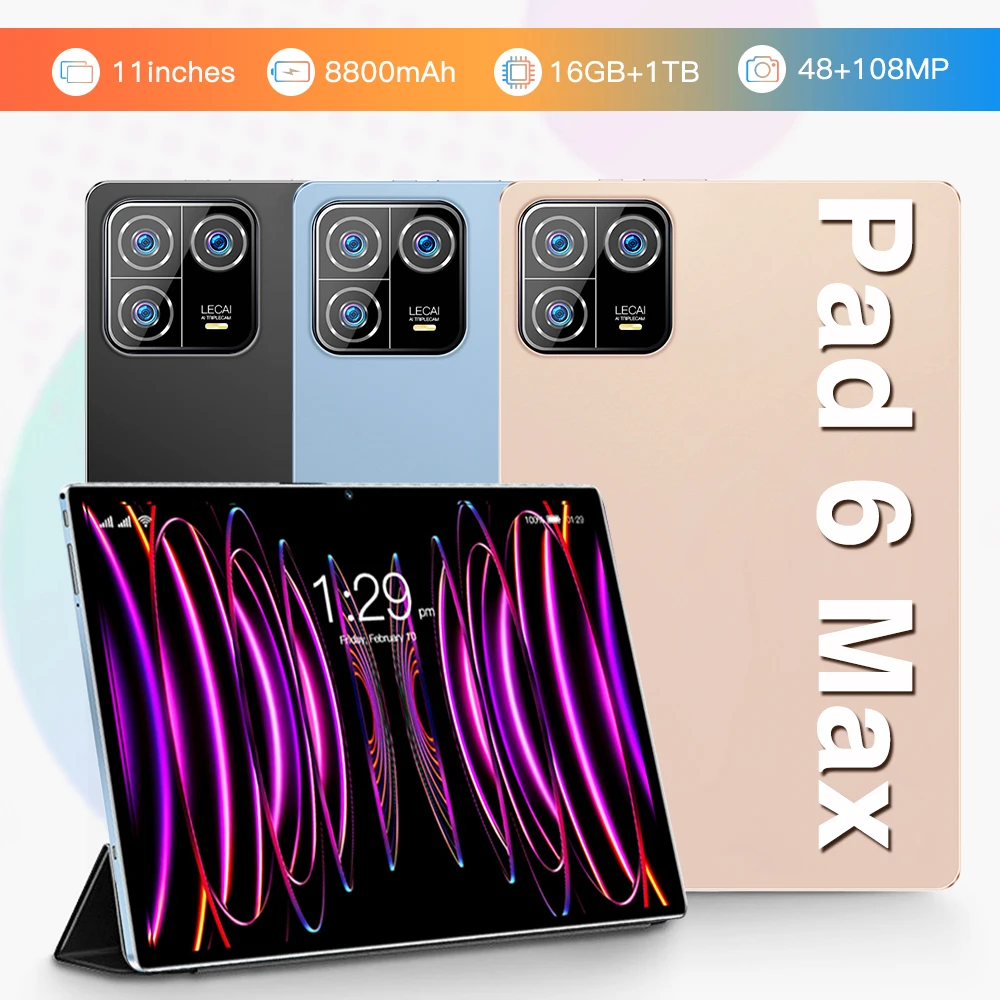 Band 7 Pro Realme Gt5 Pro Pad6 Max Tecno Spark 10 Pro 512GB 48MP 10 Inch Kids PC Tablet MTK Processor Electronics Mobile Phone
