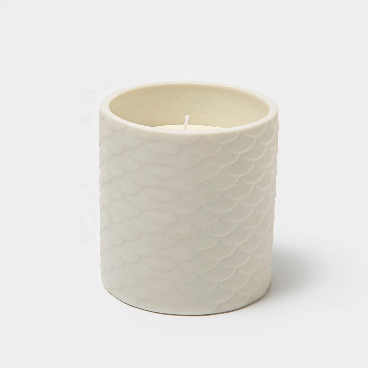 Ceramic Mermaid Fish Scale Pattern Cup Scented Candles Natural Soy Wax Candle Wedding Gifts Home Ceramic Candle Jar