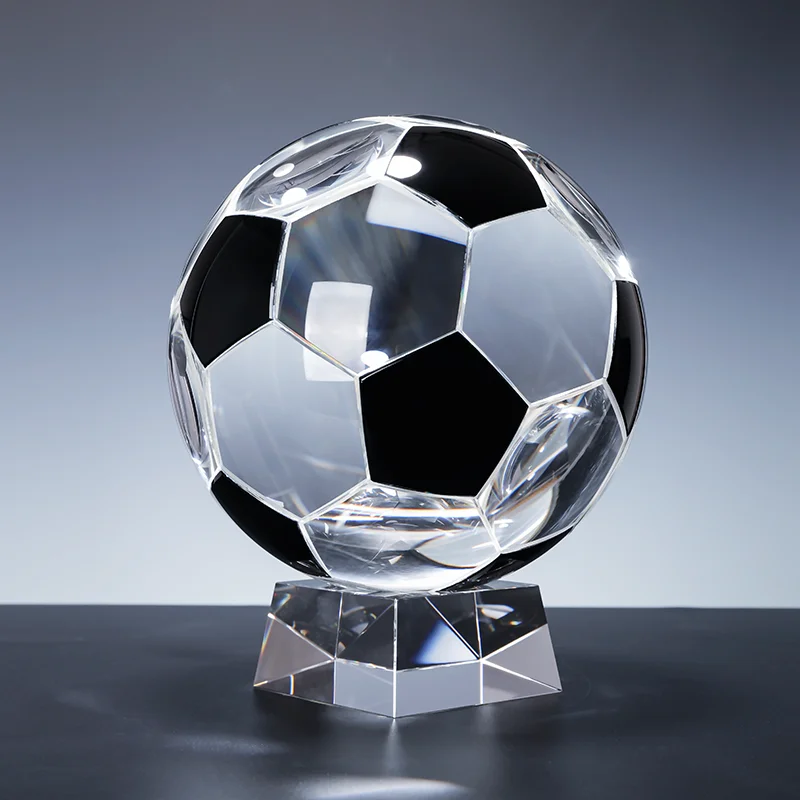 Custom Football Game Champion Award Crystal American Football Trophy Souvenirs supplier