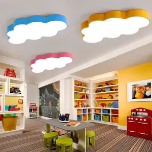 Zeal Lighting Cloud Shape Children Child Bedroom Kindergarten Modern Kids Room Led Ceiling Lights Fixtures