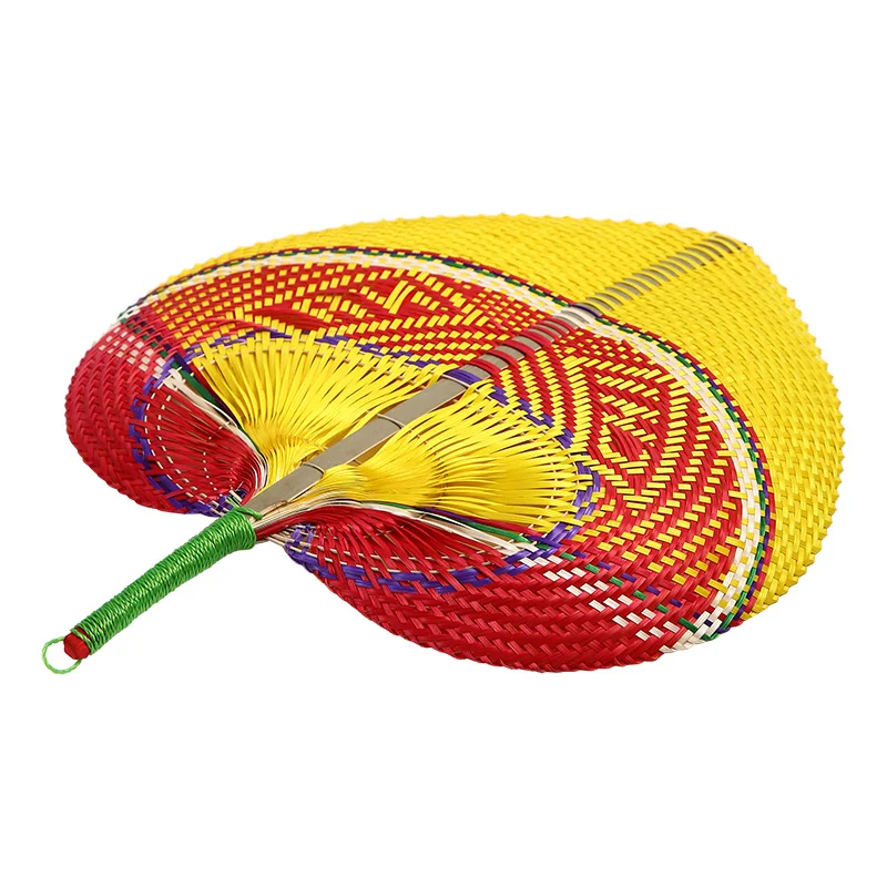Gift Giving Hand Woven Cattail Leaf Fan Round Fan Drive Midge Chinese Wind Palm Leaf Fan Old Montreal Buy The Fan Manual Bamboo Weaving Product On Alibaba Com