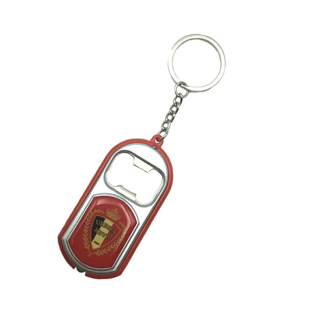 2026 Football World Zinc Alloy Portable Flags Design Bottle Opener Minimalist Creative Keychain Bottle Opener