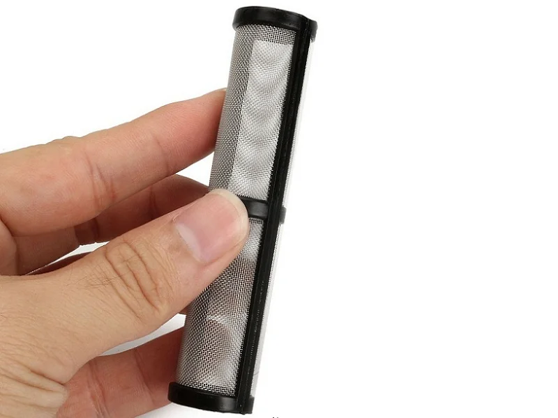 Plastic Mini Type Filters Airless Spray Pump Filters for Sale Factory 30 60 100 200 Mesh Length 91mm