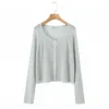Moon Grey Knit Cardigan