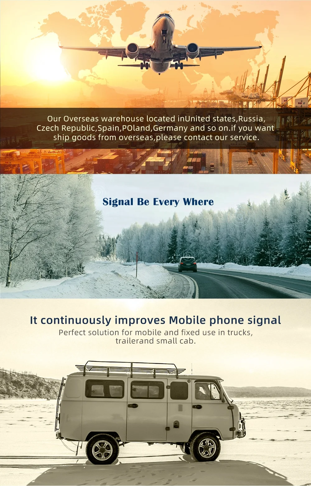Long Distance 4G Mobile Phone Signal Booster for Car