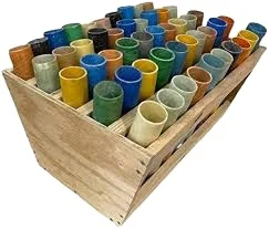 3 Inch 10 Shot Display Shell Fireworks Wooden Racks