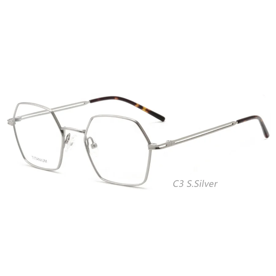 T155 Irregular Frame Retro Can Be Matched With Myopia Anti Blue Glasses Titanium Eyeglass Frame