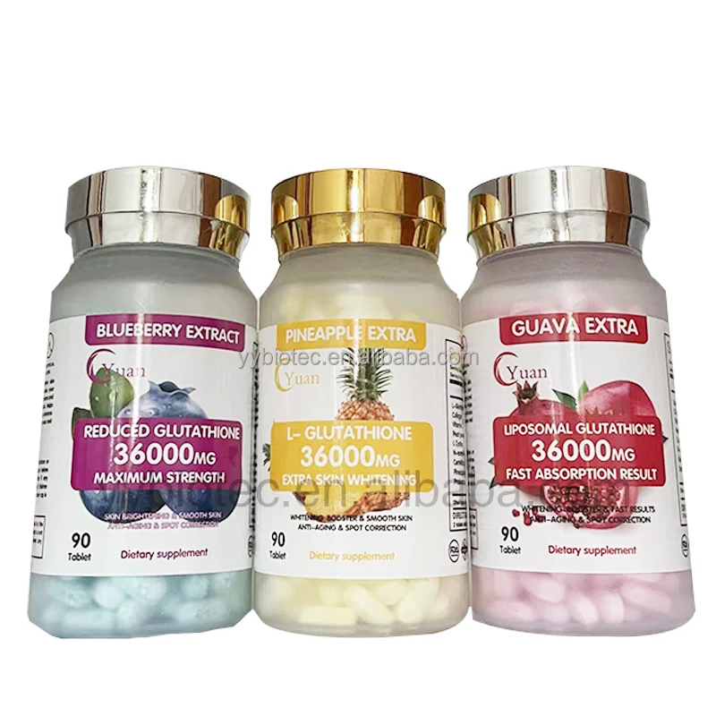 High Quality Fruit Flavors Maximum Strength Glutathione Vitamin C Skin