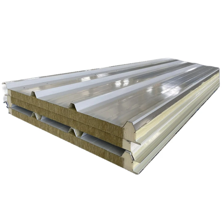 Rock wool roofing sandwich panel