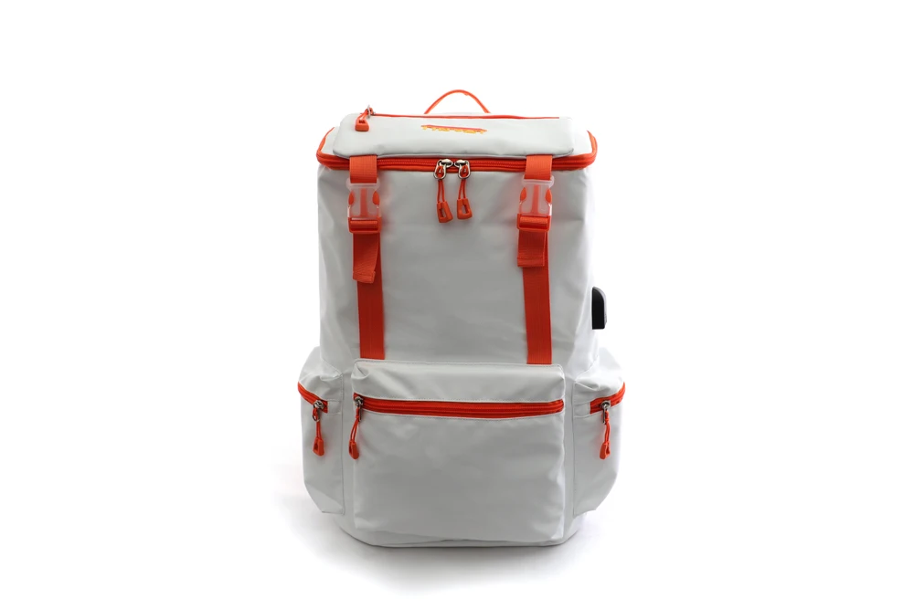 product tinyat custom logo unisex white laptop backpack waterproof with zipper closure fashionable casual sports school student bag-2