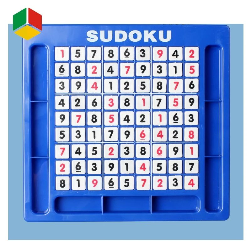 QS Toys Plastic Numbers Letters Sudoku Puzzle Board Game Toys for Kids