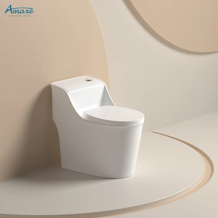 Amaze light luxury modern creative small household flush toilet custom color bathroom siphon type ceramic toilet details