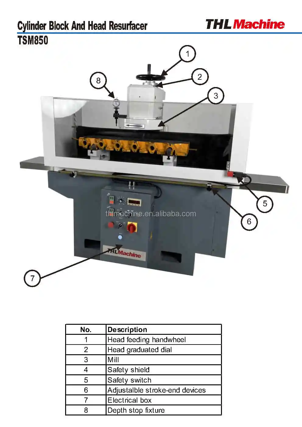 Block And Head Resurfacing Machine/cylinder Head Skimming Machine
