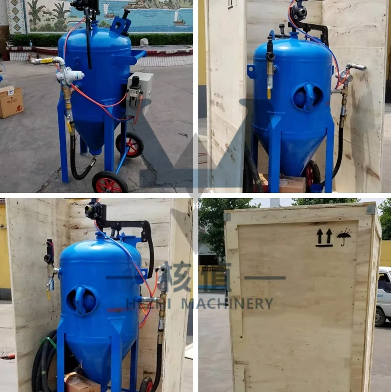 Portable Dustless Water Wet Sand Blasting Machine,Sand Blaster Pot With Mobile Wheel Buy Sand
