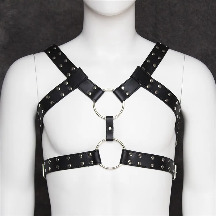 Fashion Leather Harness for Men Chest Body Bet for Fetish BDSM