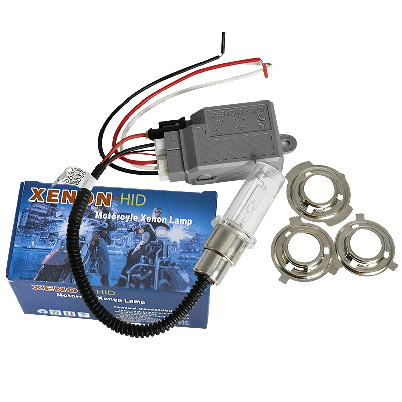 Motorcycle 35w Xenon Hid Lights Moto Ballast Headlight H4 Ba20d H6 Hi
