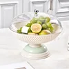 AB77 Fruit Bowl, Cream Color, Unplated Basic Model with Lid