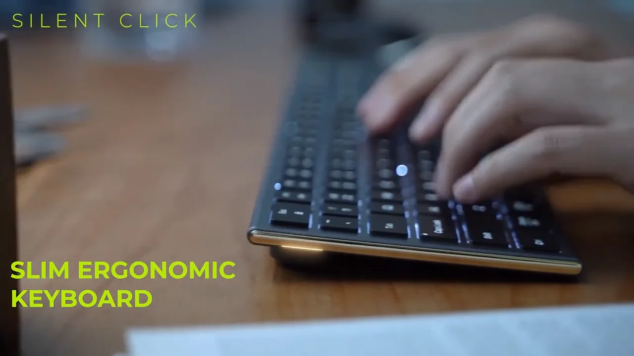 Seenda Rechargeable Ergonomic Keyboard & Mouse Rgb Backlit Keyboards