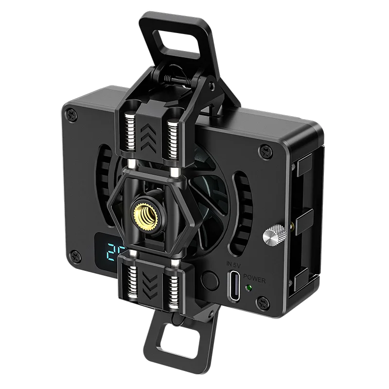 Enfriador profesional para teléfonos móviles con radiador y chip de enfriamiento dual de semiconductor, para juegos móviles y transmisión en vivo