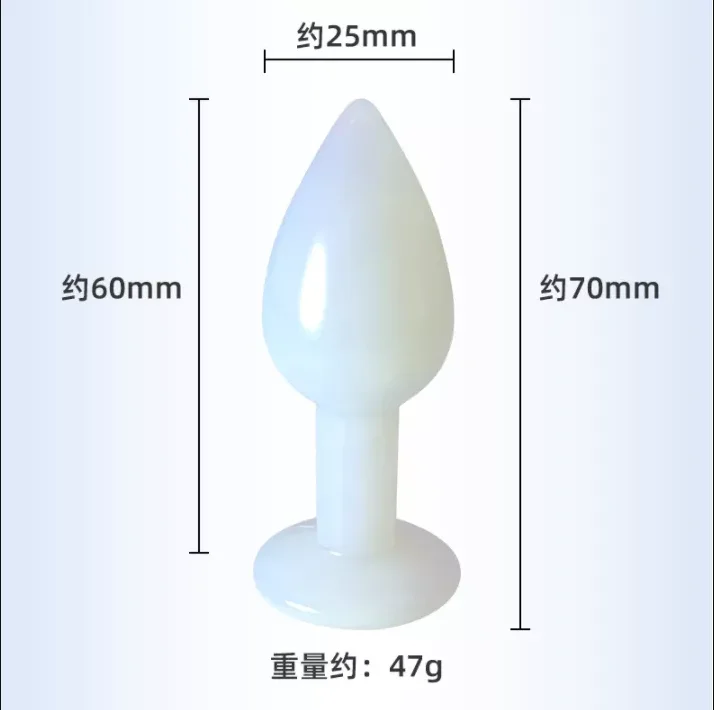 Natrlicher Jade-Stein Analplug Kleiner Kristall-Buttplug Analsex-Spielzeug  fr Frauen Mnner Jade-Analplug Erotik-Shop