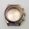 Rose Tone Case Multi Color Crystal Bezel