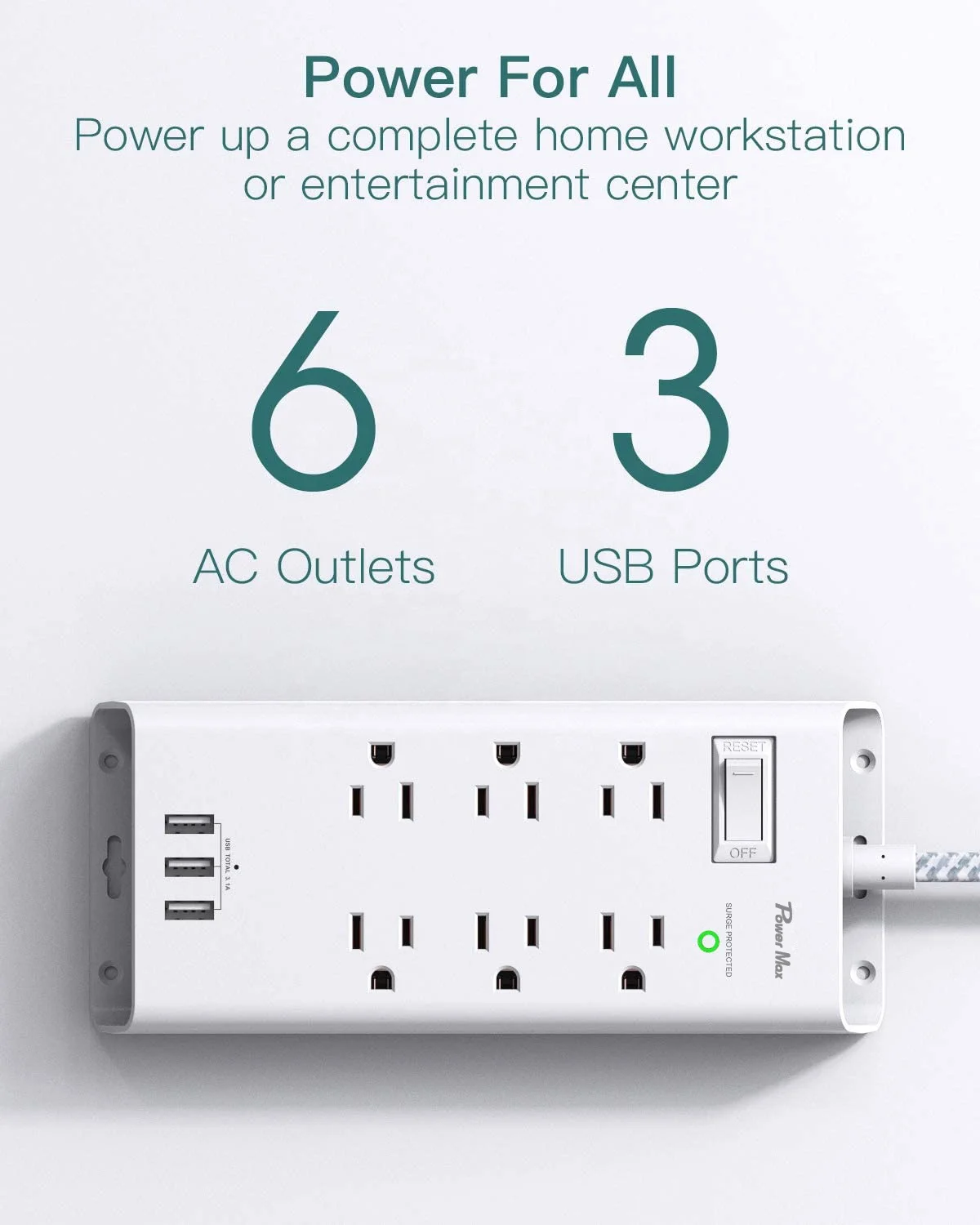 Portable Rechargeable Power Socket Etl Power Travel Converter Extention Cord Wireless Power Socket
