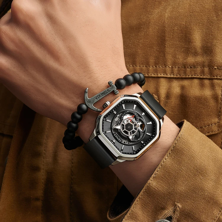 New model  Watch Men automatic watch japan movement  Mechanical custom logo watch