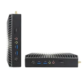 Intel Elkhart Lake J6412 Processor based Fanless  Mini PC with 3HDMI2.0 for Display