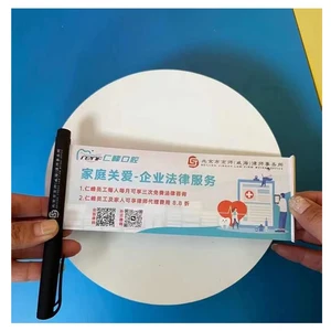 Advertising Pull Out Banner Pen With Rolling Promotion Paper Custom logo Inprinted  Plastic Banner Pen Flag Pen