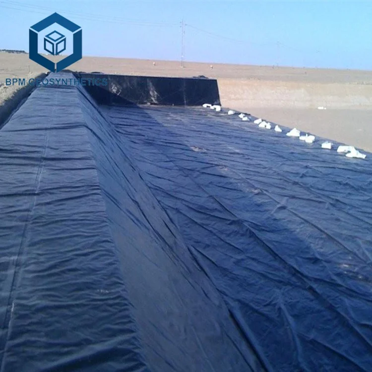 Водонепроницаемая полиэтиленовая подкладка высокой плотности геомембраны Hdpe для пруда креветочной фермы Геомембрана