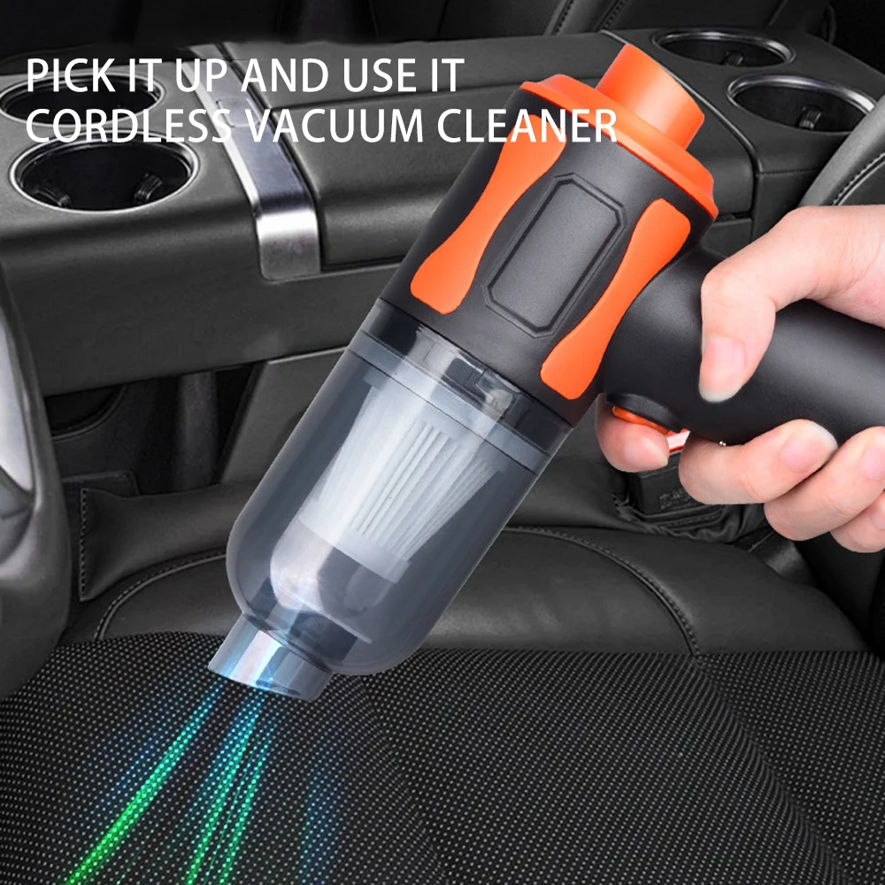 Portable Rechargeable Mini Wireless Vacuum Cleaner Handheld Battery Powered for Home Car Pet Hair and Office Use - view 5