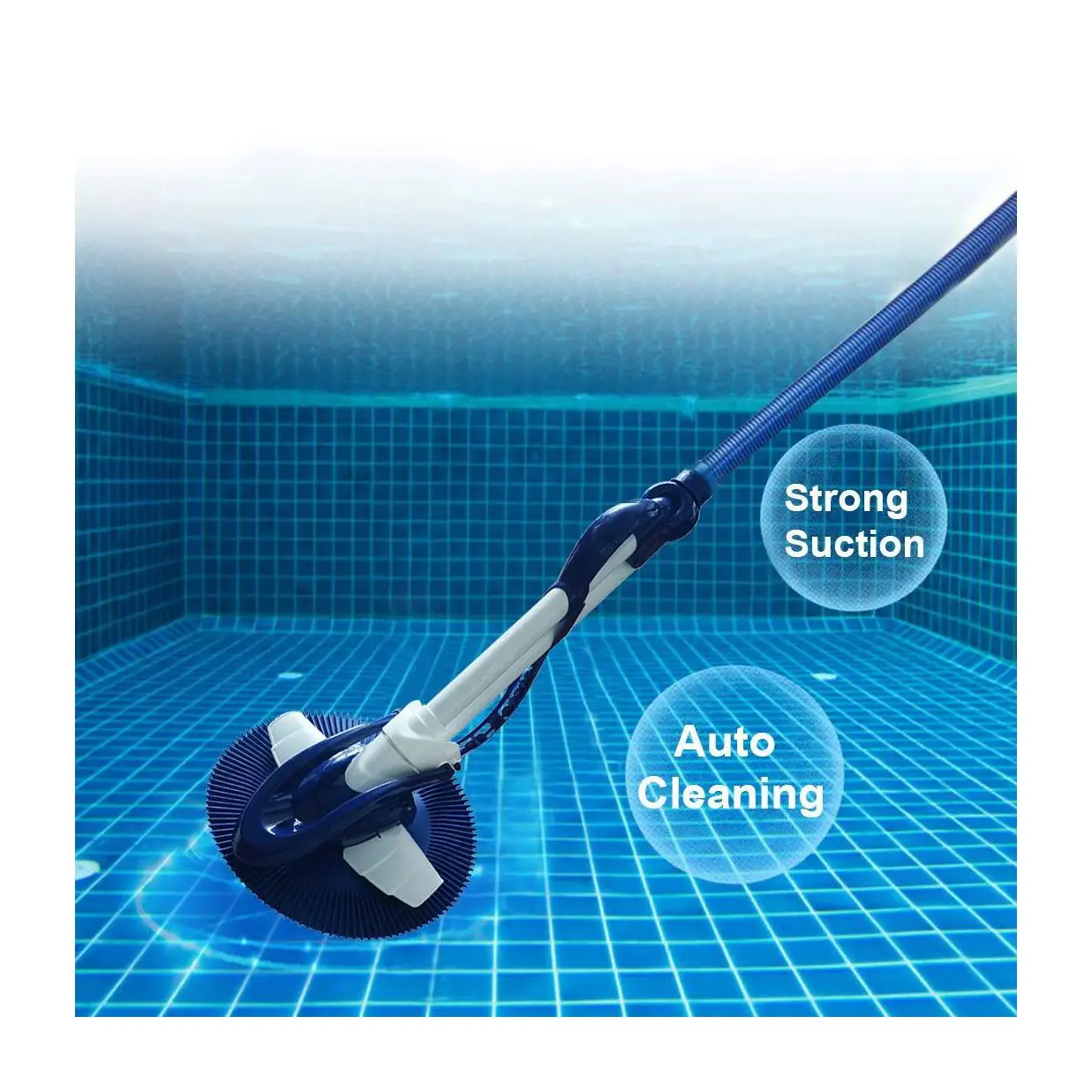 Easy Assemble Powerful Suction Semiautomatic pool cleaner Sweeper with