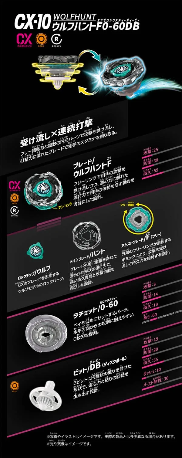 Metal Curst BEYBLADE X Metal Burst Original Japan UX17 Meteor Dragoon