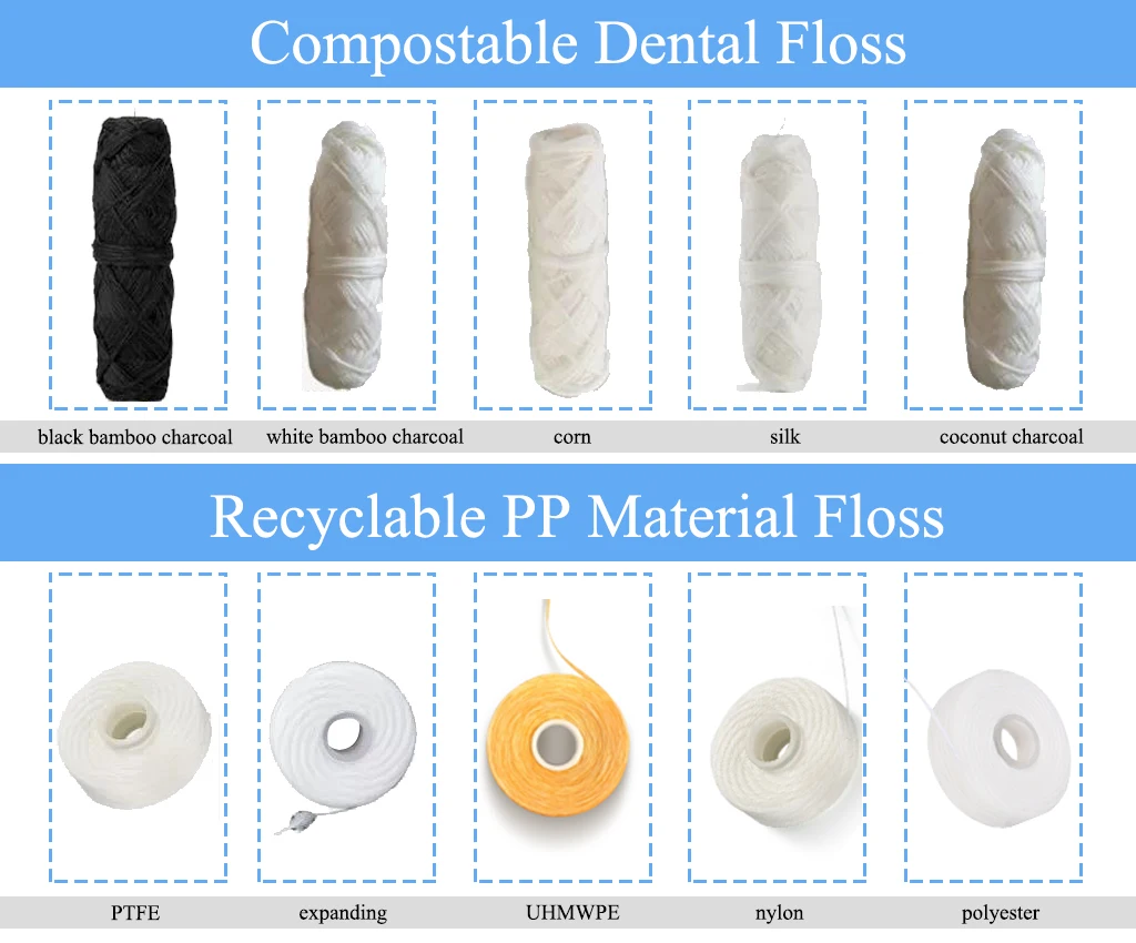 Deep Clean Expanding Dental Floss Roll Mint Waxed Flosser Thread Gum