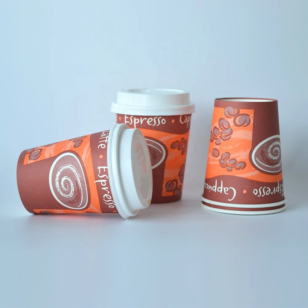 Biodegradable Printed Logos Single Wall Paper Cup Custom Coffee Cups ...