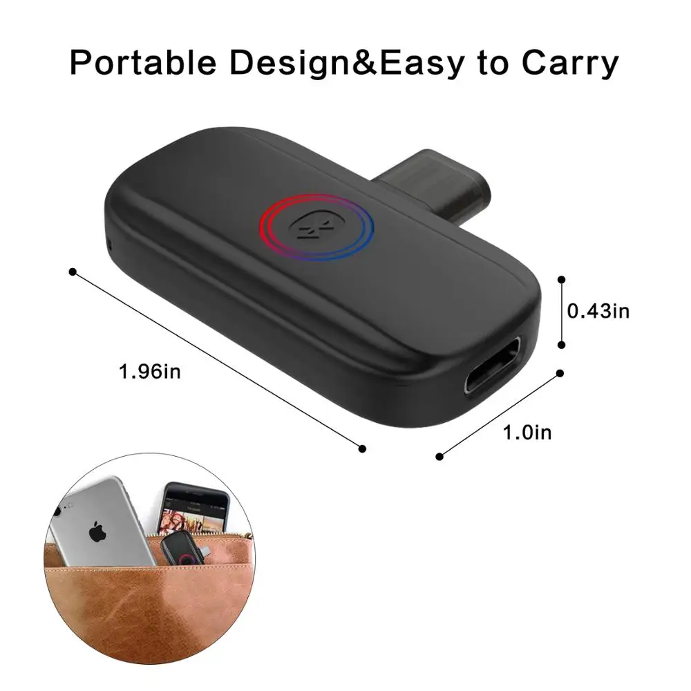 
Лидер продаж, высококачественный беспроводной аудиопередатчик BT 4,2 USB Type-C, беспроводной аудиоадаптер для Nintendo Switch 