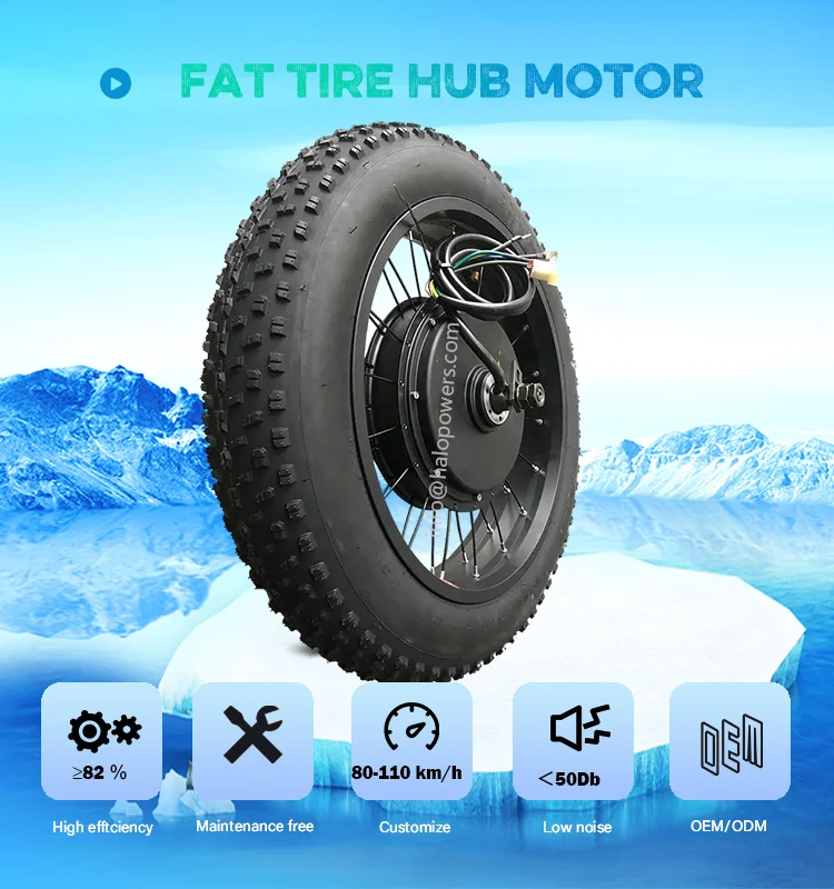 Qs 205 V3 72v 3000w 5000w 150mm/170mm/190mm Fatbike Fat Tire Ebike