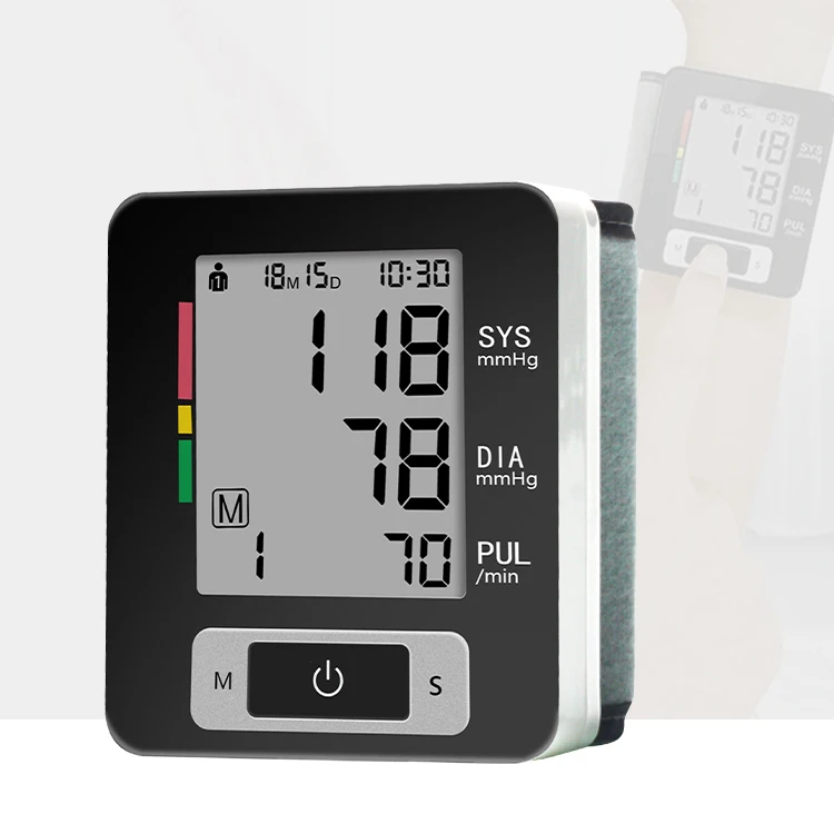 Fully Automatic Digital Wrist Blood Pressure Monitor 107*104*65 U60CH-D08 Alphamed Advanced CE ISO 99.5% ABS 2*99 Groups Memory