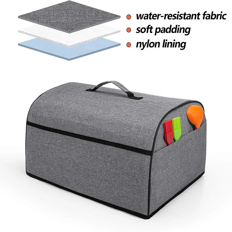 Toaster Oven Cover Compatible with Hamilton Beach 6-Slice Toaster Oven Gray