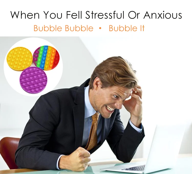 Push Bubble Fidget Sensory Toy Stress Reliever Adult Decompression toy