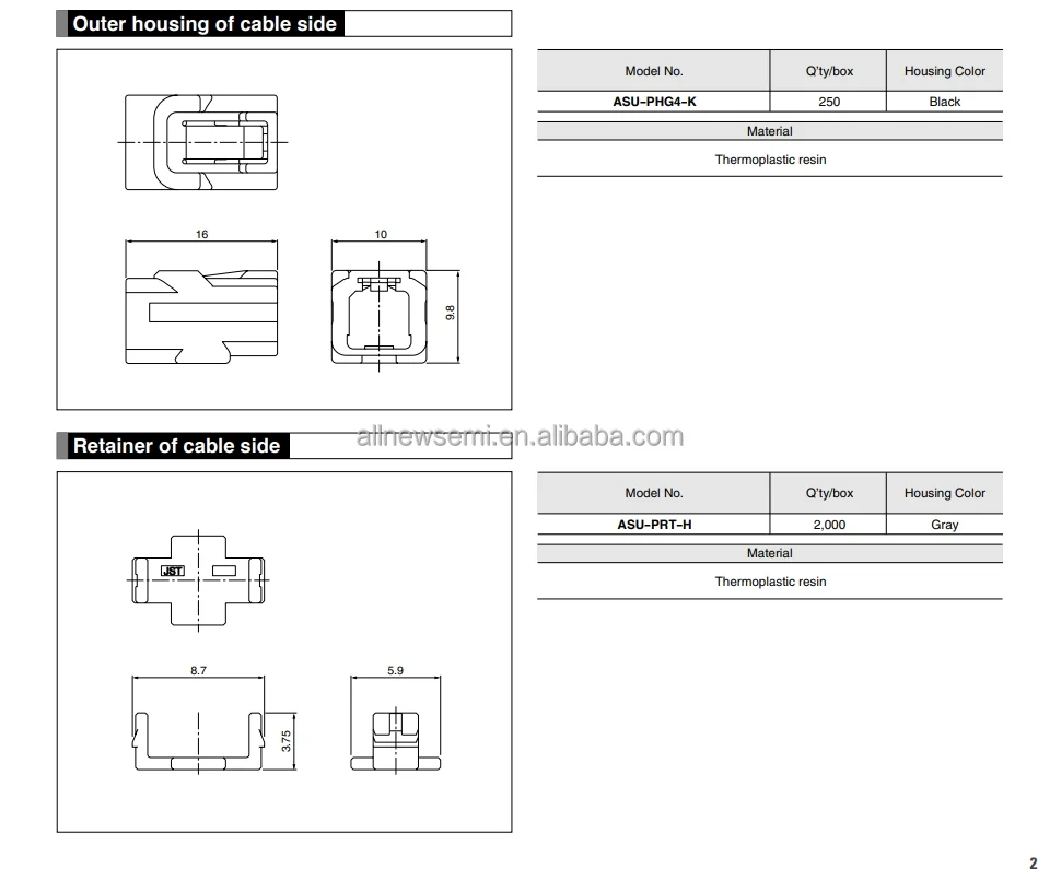 You can contact me for the best price ASU-PCS4-3RPT Connector Support Assembly Items Connector Accessory Hot sale Original