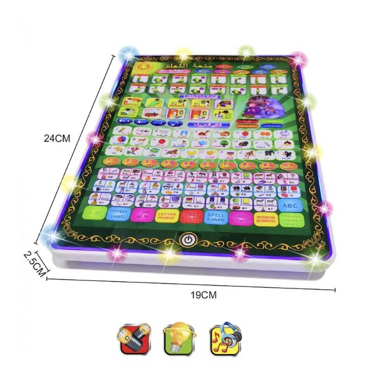 Jinming Hot Selling Learning Tablet Children Education Study Mandarin English Indonesian Arabic Quran Learning Machines for Kids