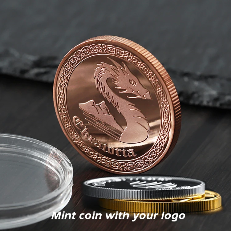 Factory Making Mould Customized Custom Metal Coins 2D 3D Shiny Gold Challenge Coin With Collection Display Box