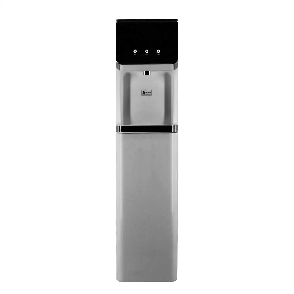 Electric Plumbed-In Hot and Cold Normal Water Dispenser with Filter System Stainless Steel for Household and Hotel Use