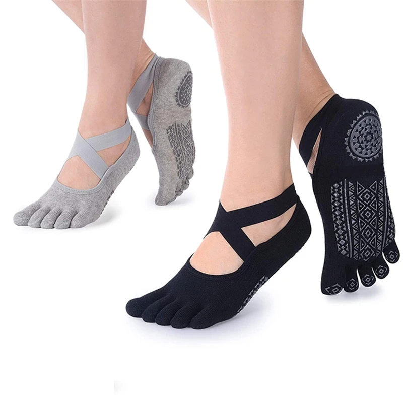 standard yoga hot yoga padded grip yoga socks toes and feet