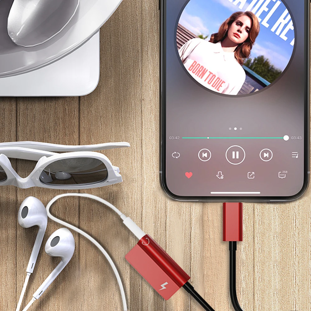 2 в 1 адаптер для наушников с разъемом Type-C на Type-C и 3,5 мм