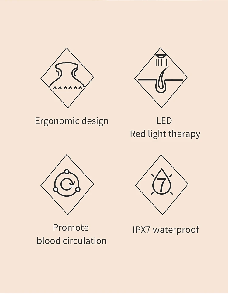 Wholesale Smart Electric Wireless Waterproof Head Scratcher Hair Scalp Massager A Device For