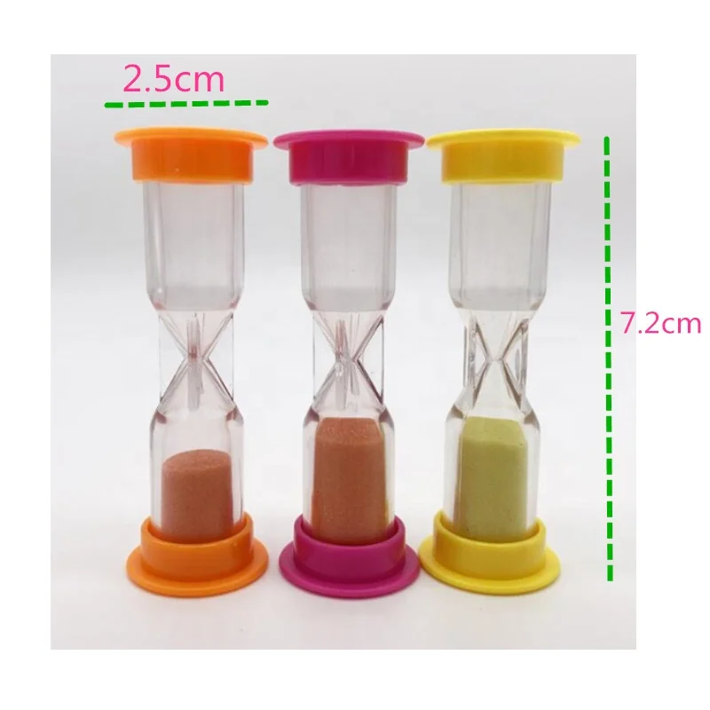 Цветные часы со стеклом песочным 1 минута песочные