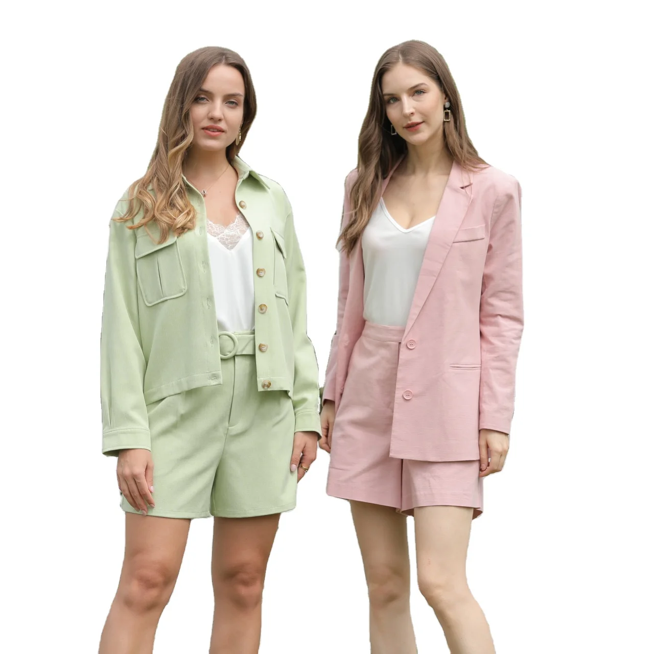 Повседневные модные стильные женские костюмы комплекты офисной одежды для